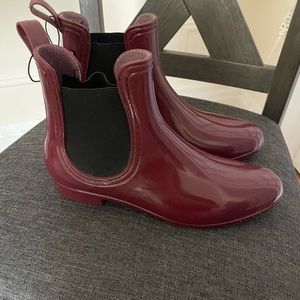 Maroon Rain Boots